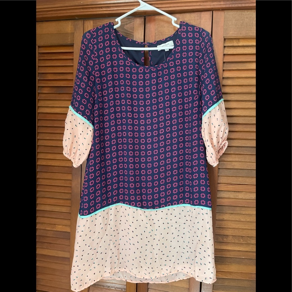 Umgee dress size small. Pinks and purple